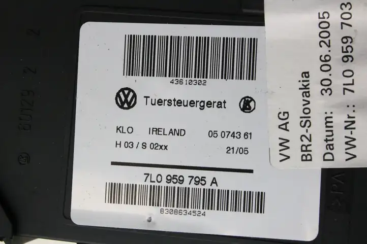 Porsche Cayenne (9PA) (2002 - 2010) 7L0959795A Стеклоподъемник задней двери — фото 3
