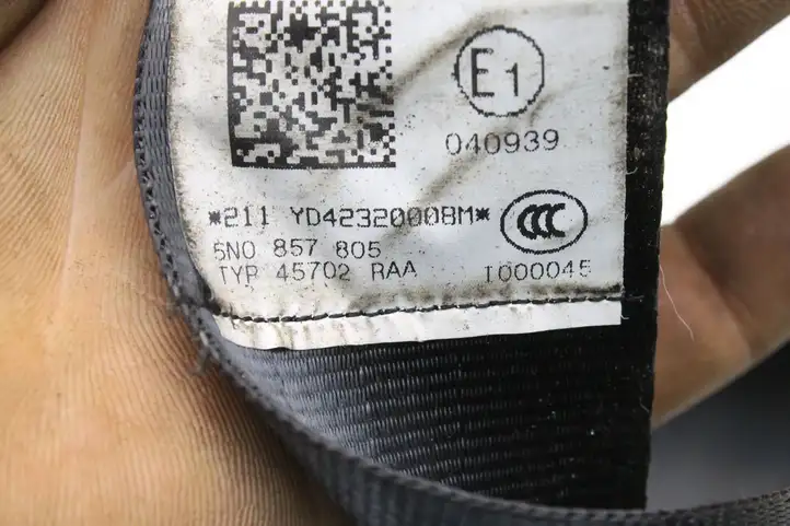 Volkswagen Tiguan (2007 - 2011) 5N0857805 Задний ремень безопасности — фото 5