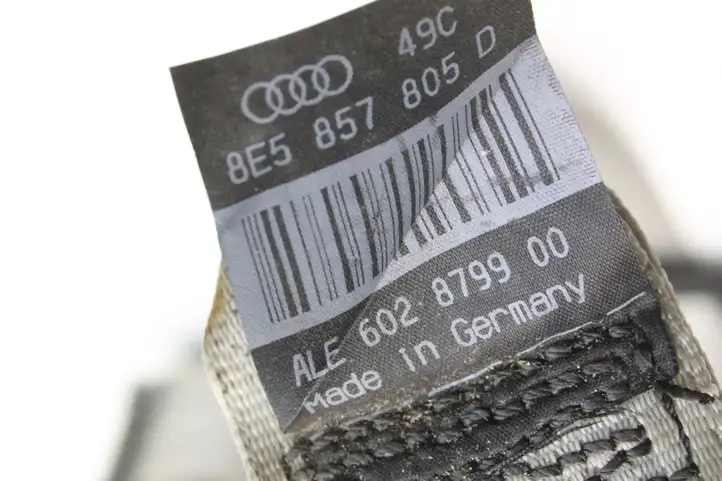 Audi A4 S4 B6 8E 8H (2000 - 2006) 8E5857805D Задний ремень безопасности — фото 3