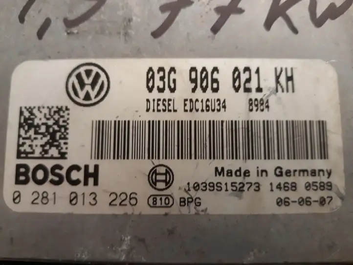 Volkswagen Golf V (2003 - 2009) 03G906021KH Блок управления двигателем (ЭБУ) — фото 3