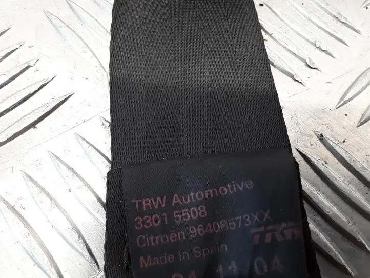 Citroen C3 (2002 - 2009) 96408573XX Задний ремень безопасности — фото 4