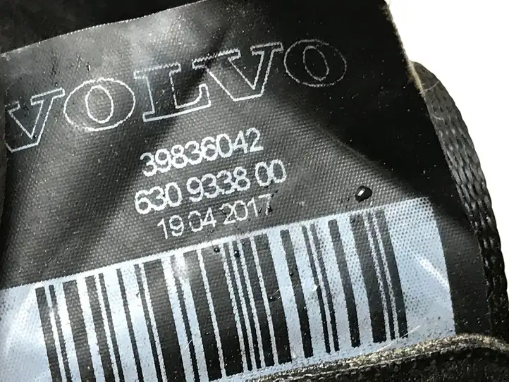 Volvo S90, V90 (2016 - 2020) P39836042 Задний ремень безопасности — фото 8