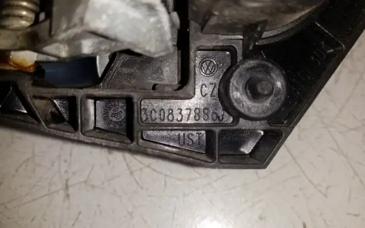 Volkswagen PASSAT B6 (2005 - 2010) 3C0837886J Наружная ручка задней двери — фото 4