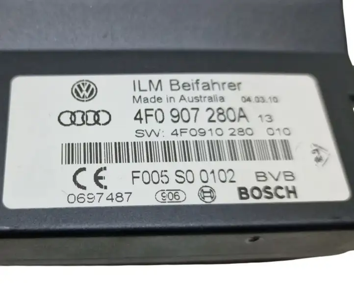 Audi A6 S6 C6 4F (2008 - 2011) 4F0907280A Прочие блоки управления — фото 6