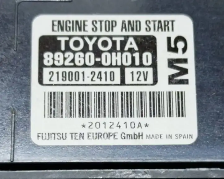 Toyota Aygo AB40 (2014 - 2018) 892600H010 Прочие блоки управления — фото 6