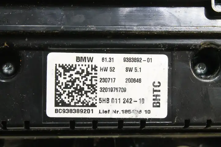 Mini One Cooper F56 F55 (2012 - 2022) 9383892 Управление климат контролем — фото 5