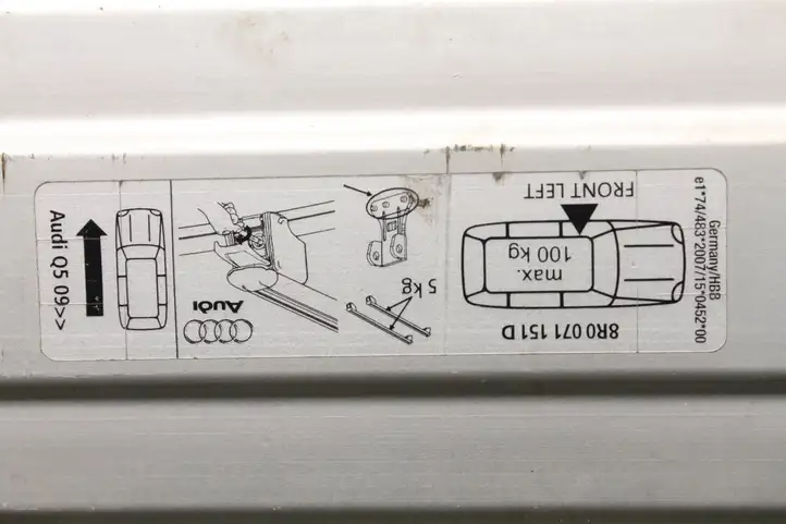 Audi Q5 SQ5 (2008 - 2012) 8R0860021J Багажник на крыше — фото 4