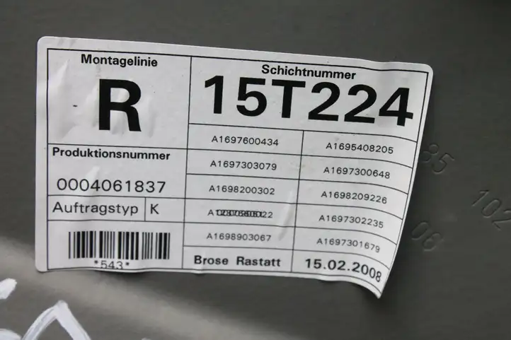 Mercedes-Benz B-class W245 (2005 - 2008) A1697301679 Стеклоподъемник передней двери (комплект) — фото 5