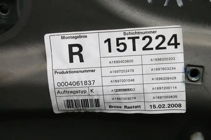 Mercedes-Benz B-class W245 (2005 - 2008) A1697203079 Электростеклоподъемник передний (комплект) — фото 5