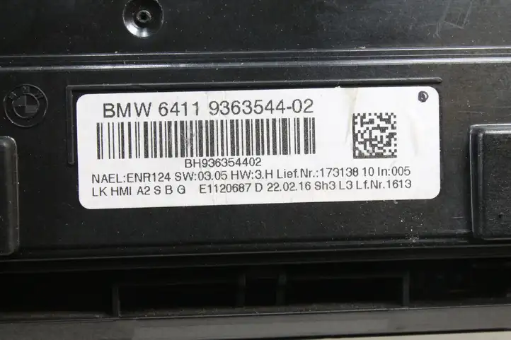 BMW 3 F30 F35 F31 (2012 - 2018) 6814183 Управление климат контролем — фото 7