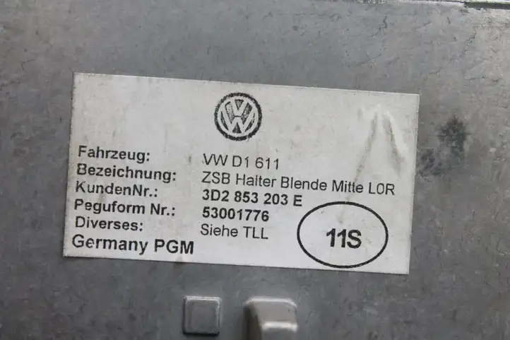 Volkswagen Phaeton (2008 - 2016) 3D2853203E Воздушная решетка панели — фото 5
