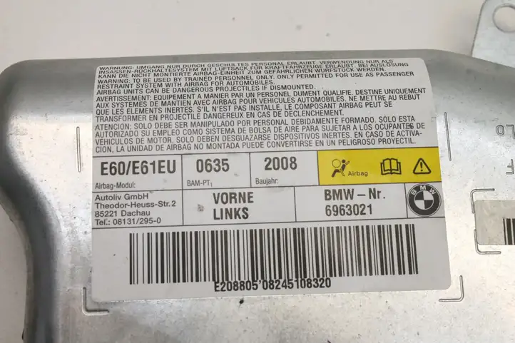 BMW 5 E60 E61 (2004 - 2010) 6963021 Подушка безопасности двери — фото 4
