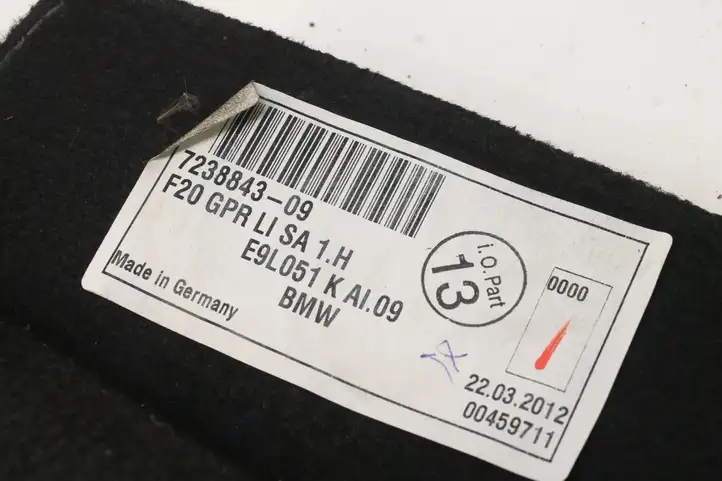 BMW 1 F20 F21 (2011 - 2019) 7238843 Боковая обшивка багажника — фото 8