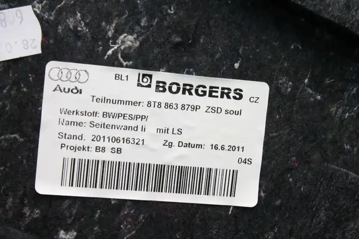 Audi A5 8T 8F (2011 - 2016) 8T8863879P Боковая обшивка багажника — фото 7