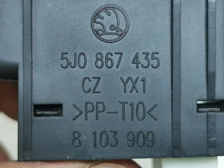 Skoda Roomster (5J) (2010 - 2015) 5J0867435 Блок кнопок стеклоподъемников — фото 6
