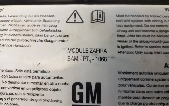 Opel Zafira B (2006 - 2008) 13111177 Подушка безопасности пассажира — фото 10
