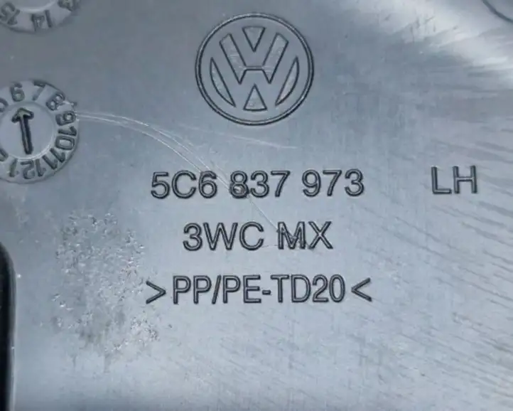 Volkswagen Jetta VI (2011 - 2018) 5C6837973 Пластиковая отделка зеркала — фото 7