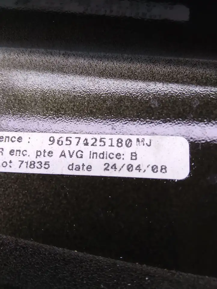 Citroen C5 (2004 - 2008) 9657425180 Накладка стекла передней двери — фото 4