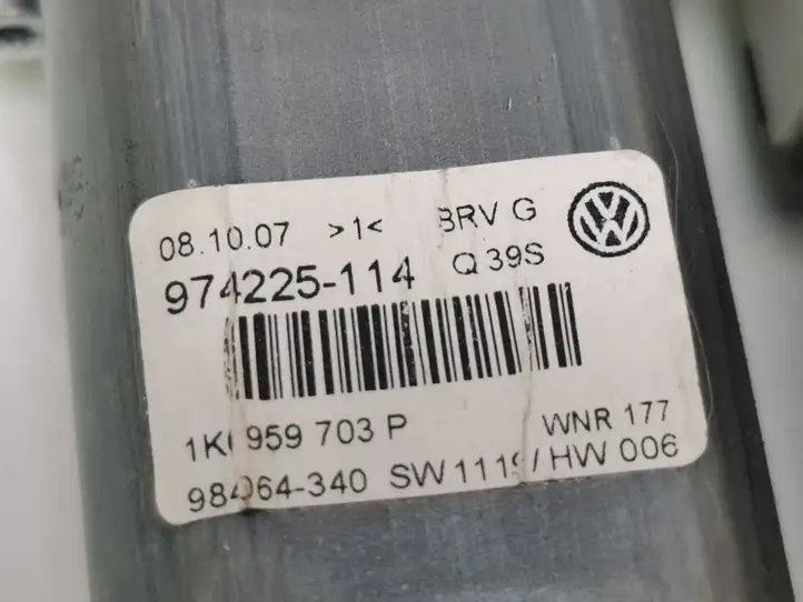 Volkswagen PASSAT B6 (2005 - 2010) 1K0959703P Стеклоподъемник задней двери — фото 8
