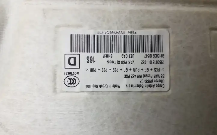Volkswagen PASSAT B8 (2015 - ) 3G9867501J Потолочная обшивка — фото 8