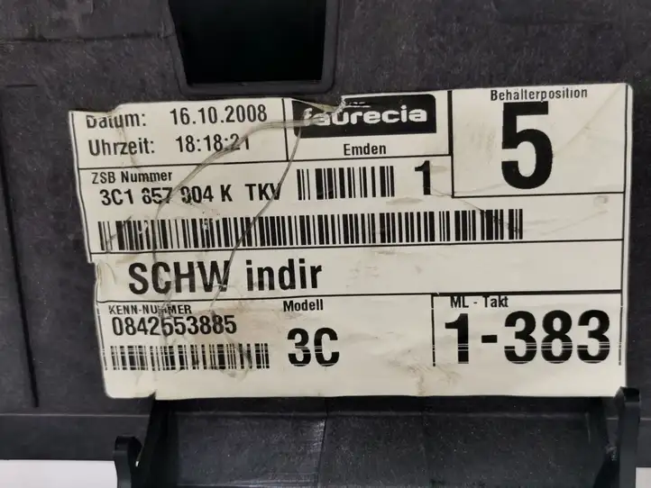 Volkswagen PASSAT B6 (2005 - 2010)  3C1857003 Панель