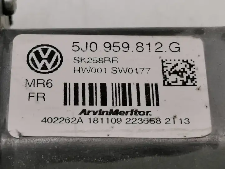 Skoda Roomster (5J) (2010 - 2015) 5J0959812G Стеклоподъемник задней двери — фото 3