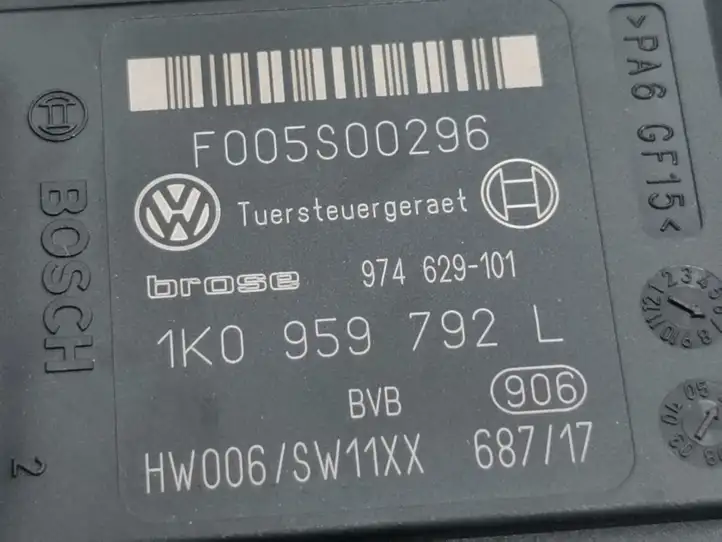 Volkswagen PASSAT B6 (2005 - 2010) 1K0959702P Стеклоподъемник задней двери — фото 9