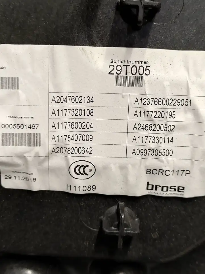 Mercedes-Benz CLA C117,X117,W117 (2013 - 2019) A1177220195 Стеклоподъемник задней двери без мотора — фото 2