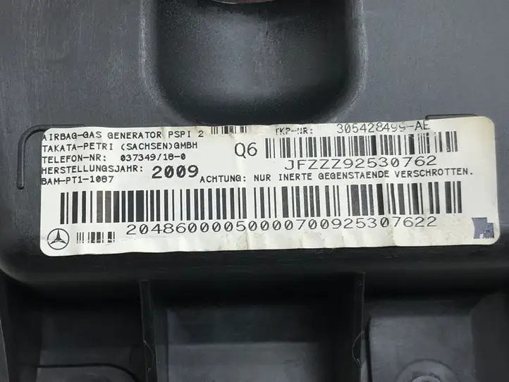 Mercedes-Benz C W204 (2007 - 2014) 2048600005 Подушка безопасности пассажира — фото 2