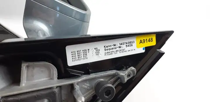 Audi A8 S8 D4 4H (2013 - 2017) 4H2857409M Боковое зеркало с электроприводом — фото 6