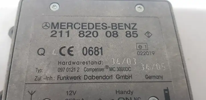 Mercedes-Benz E W211 (2002 - 2009) 2118200885 Прочие блоки управления — фото 3