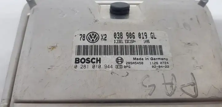 Volkswagen PASSAT B5.5 (2001 - 2005) 038906019GL Блок управления двигателем (ЭБУ) — фото 2