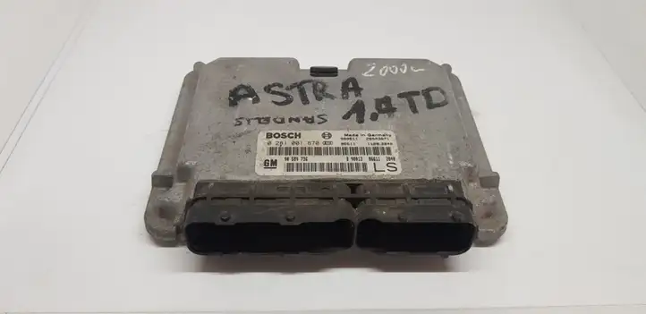 Opel Astra G (1998 - 2004) 0281001670 Блок управления двигателем (ЭБУ) — фото 1
