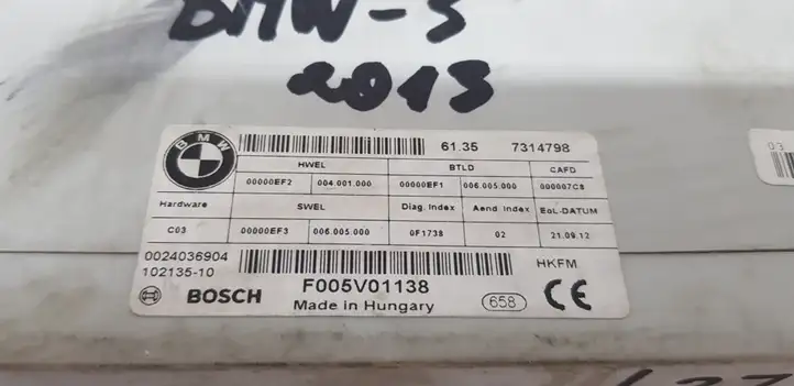 BMW 3 F30 F35 F31 (2012 - 2018) 7314798 Прочие блоки управления — фото 2