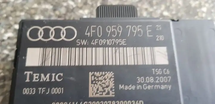 Audi A6 S6 C6 4F (2004 - 2008) 4F0959795E Прочие блоки управления — фото 2