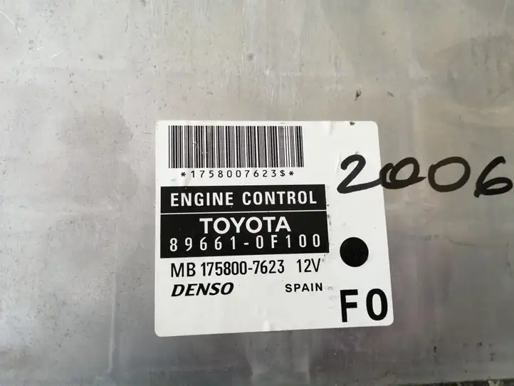 Toyota Corolla Verso AR10 (2004 - 2009) 896610F100 Блок управления двигателем (ЭБУ) — фото 3