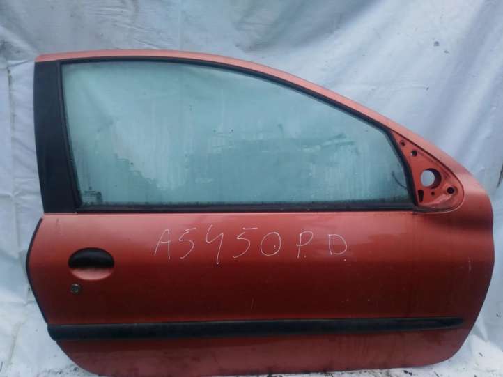 ruda Peugeot 206 Priekinės durys