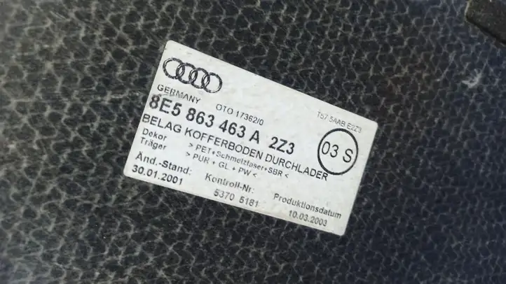 Audi A4 S4 B8 8K (2007 - 2011) A4B8 Коврик багажника — фото 5