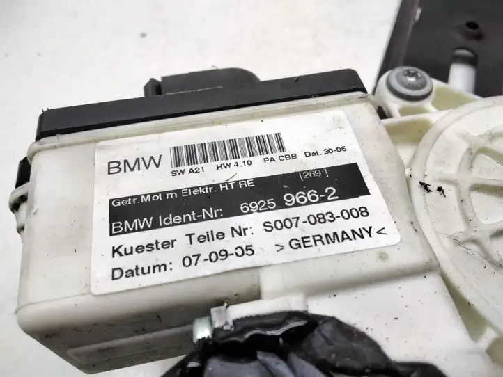 BMW X3 E83 (2003 - 2010) 6925966 Стеклоподъемник передней двери (комплект) — фото 3