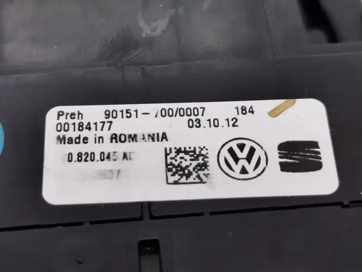 Volkswagen Up (2011 - ) 1S0820045AC Блок управления климат-контролем — фото 7