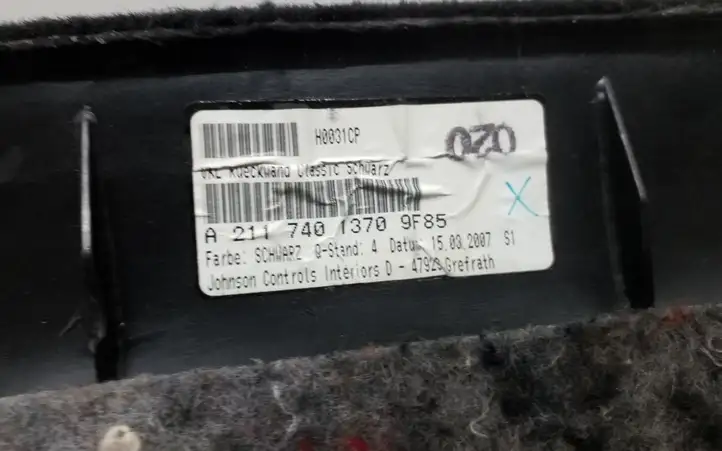 Mercedes-Benz E W211 (2002 - 2009) A2117401370 Комплект обшивки крышки багажника — фото 4