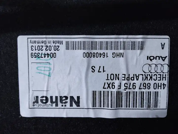 Audi A8 S8 D4 4H (2010 - 2014) 4H0867975F Боковая обшивка багажника — фото 5