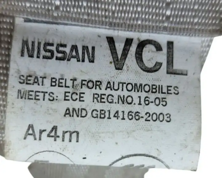 Nissan Leaf I (ZE0) (2010 - 2017) 618539100E Задний ремень безопасности — фото 6