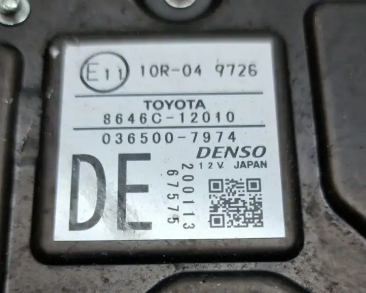 Toyota Corolla E210 E21 (2018 - ) 8646C12010 Камера в лобовом стекле — фото 5