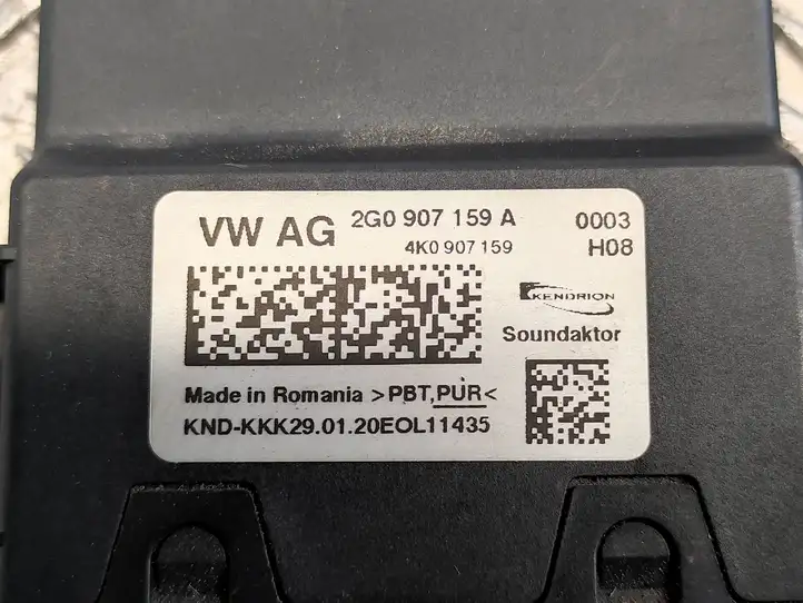 Volkswagen Polo VI (2015 - 2019) 2G0907159A Прочие блоки управления — фото 4