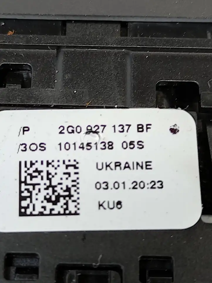 Volkswagen Polo VI (2015 - 2019) 2G0927137BF Другие включатели / ручки/ переключатели — фото 4