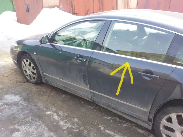 Citroen C6 (2005 - 2012) TRIPLEX Стекло задней двери — фото 1