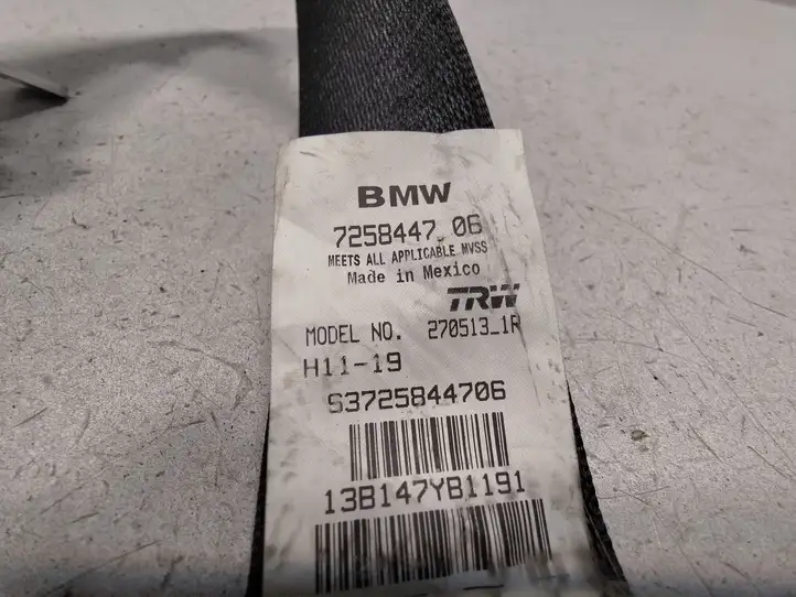 BMW X3 F25 (2010 - 2017) 7258447 Задний ремень безопасности — фото 3