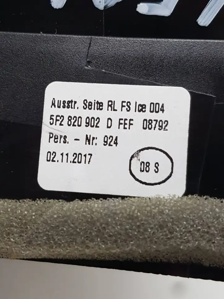 Seat Leon (5F) (2012 - 2019) 5F2820902 Боковой воздушный дефлектор — фото 2