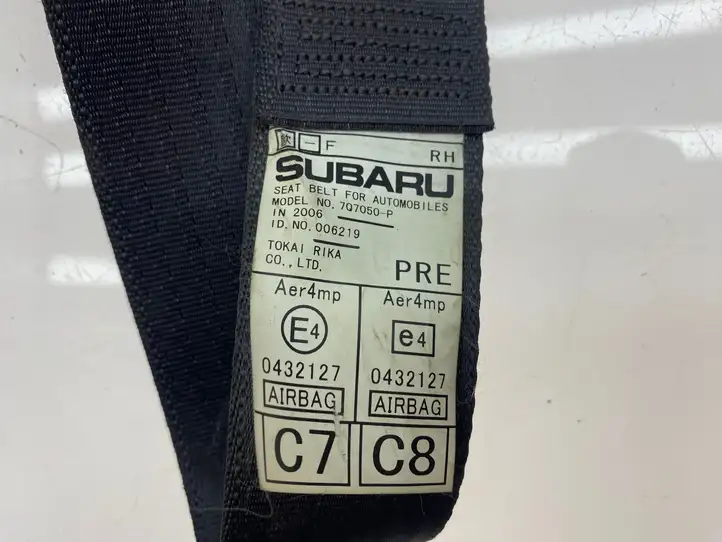 Subaru Outback (2007 - 2009) H074101 Передний ремень безопасности — фото 2